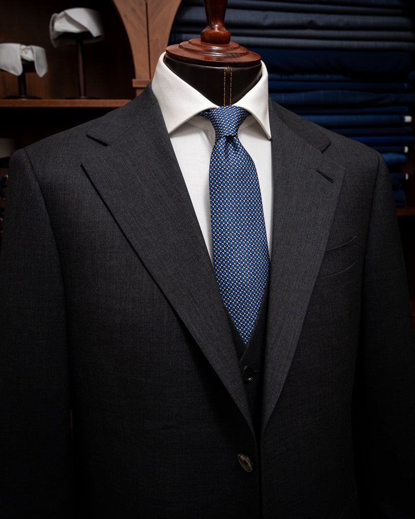 Dark Grey Giotto Suit with Vest