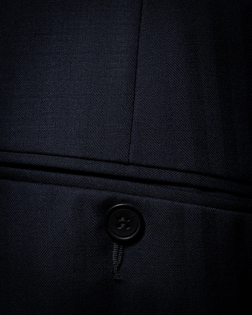 Giotto Herringbone Blue Suit