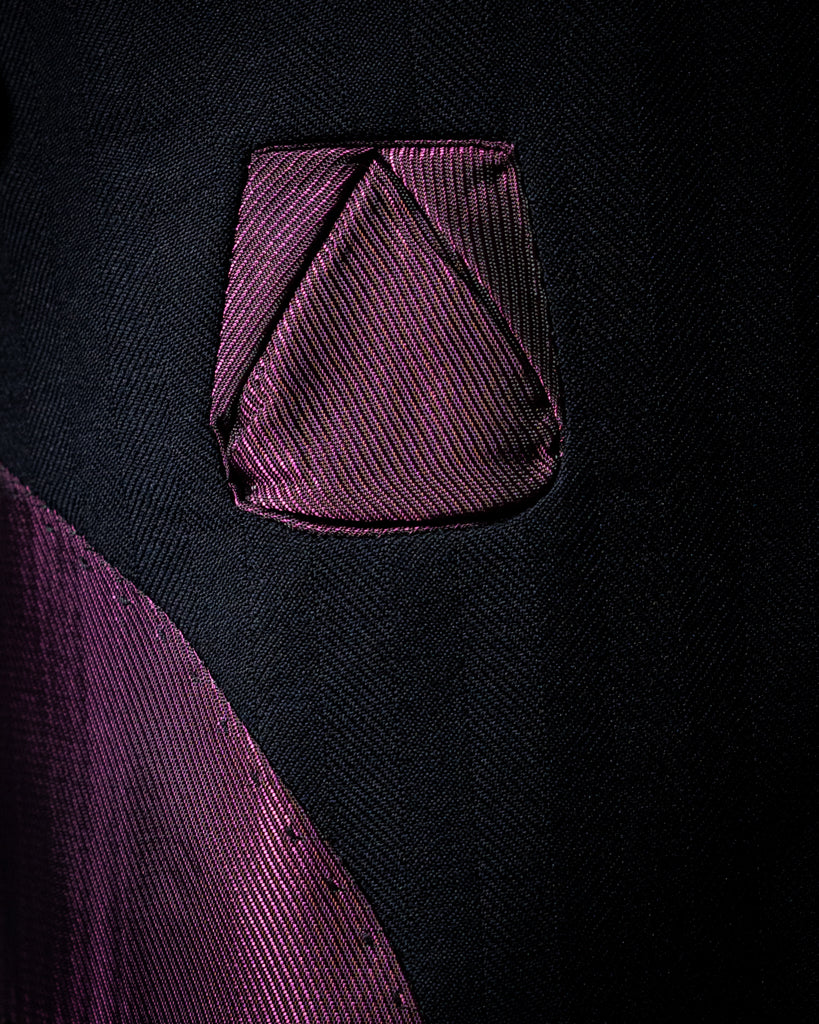 Giotto Herringbone Blue Suit