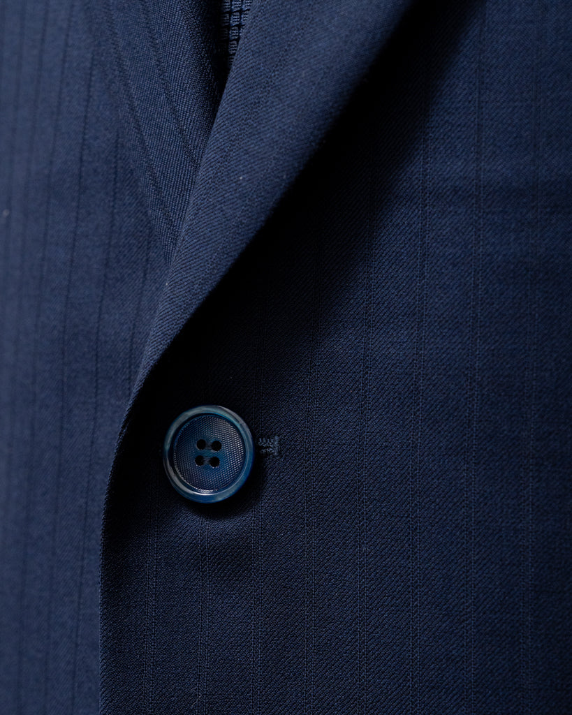 Giotto Herringbone Blue Suit