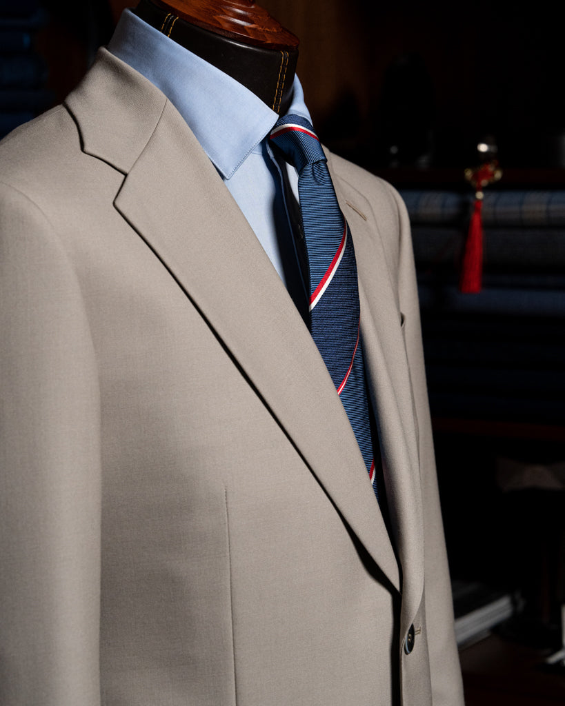 Beige Giotto Suit with Vest