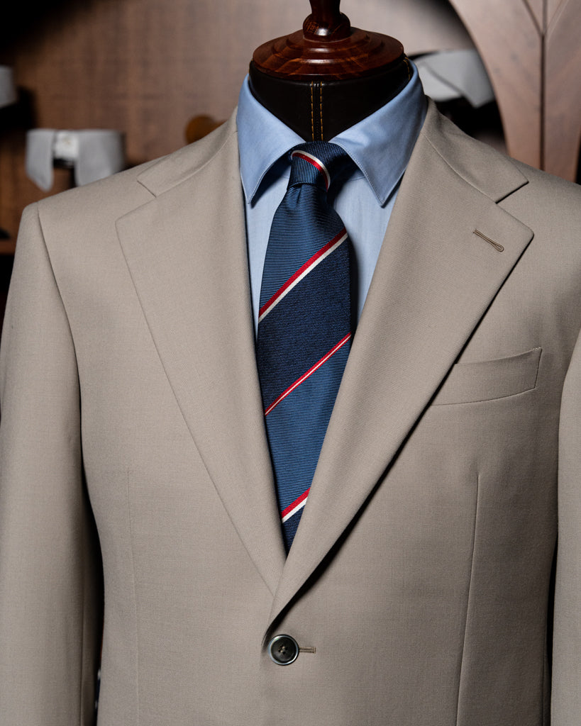 Beige Giotto Suit with Vest
