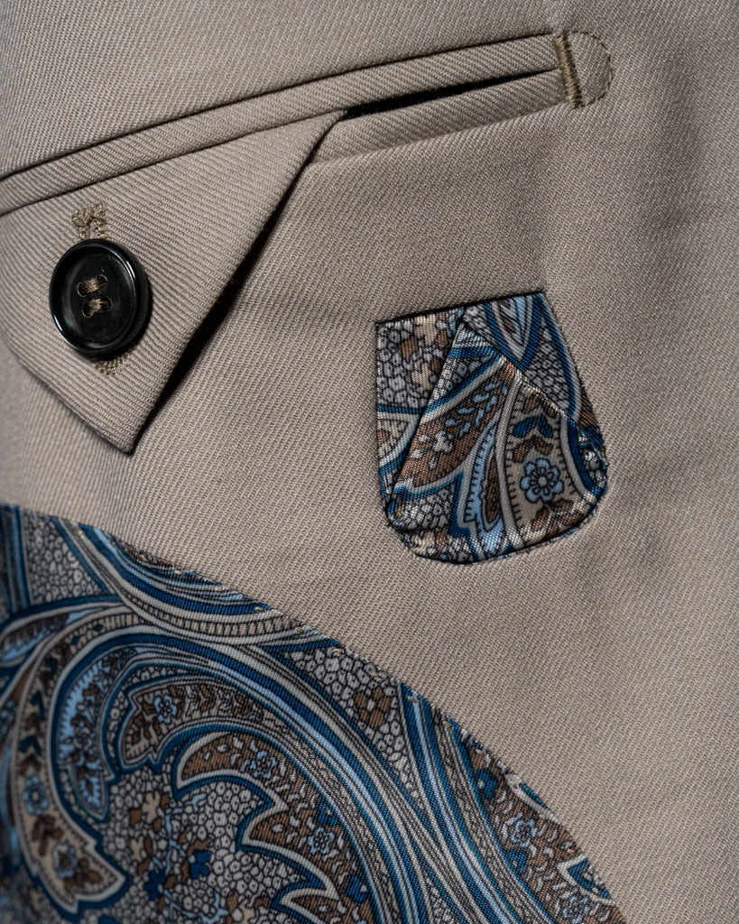 Beige Giotto Suit with Vest