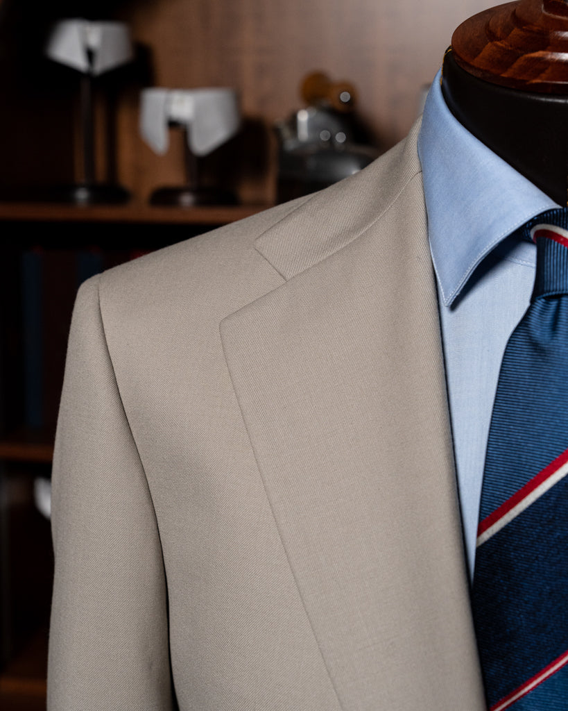 Beige Giotto Suit with Vest