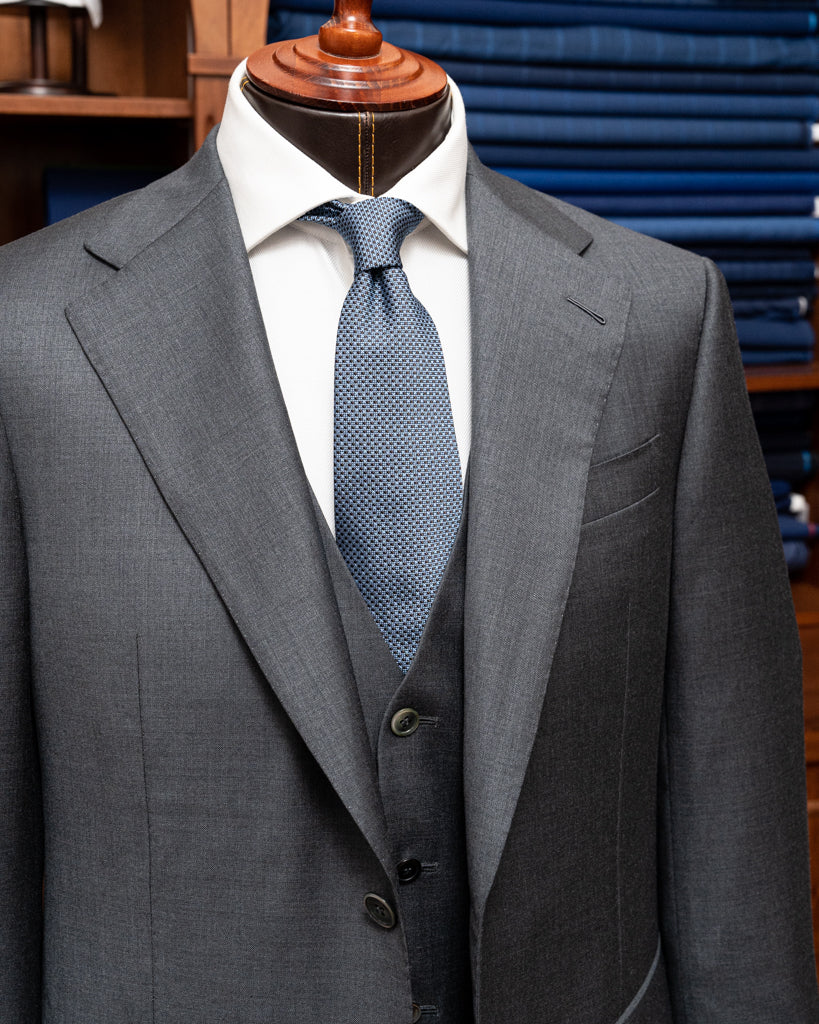 Ash Grey Giotto Suit with Vest