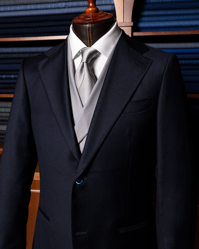 Dark Blue Giotto Suit with Vest