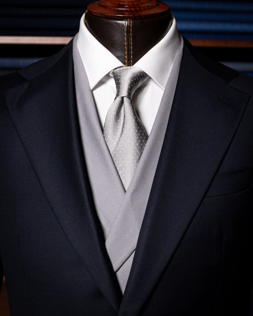 Dark Blue Giotto Suit with Vest