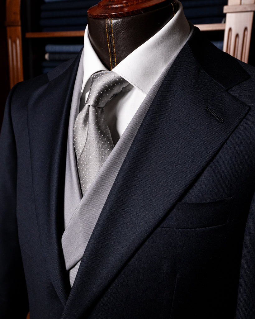 Dark Blue Giotto Suit with Vest