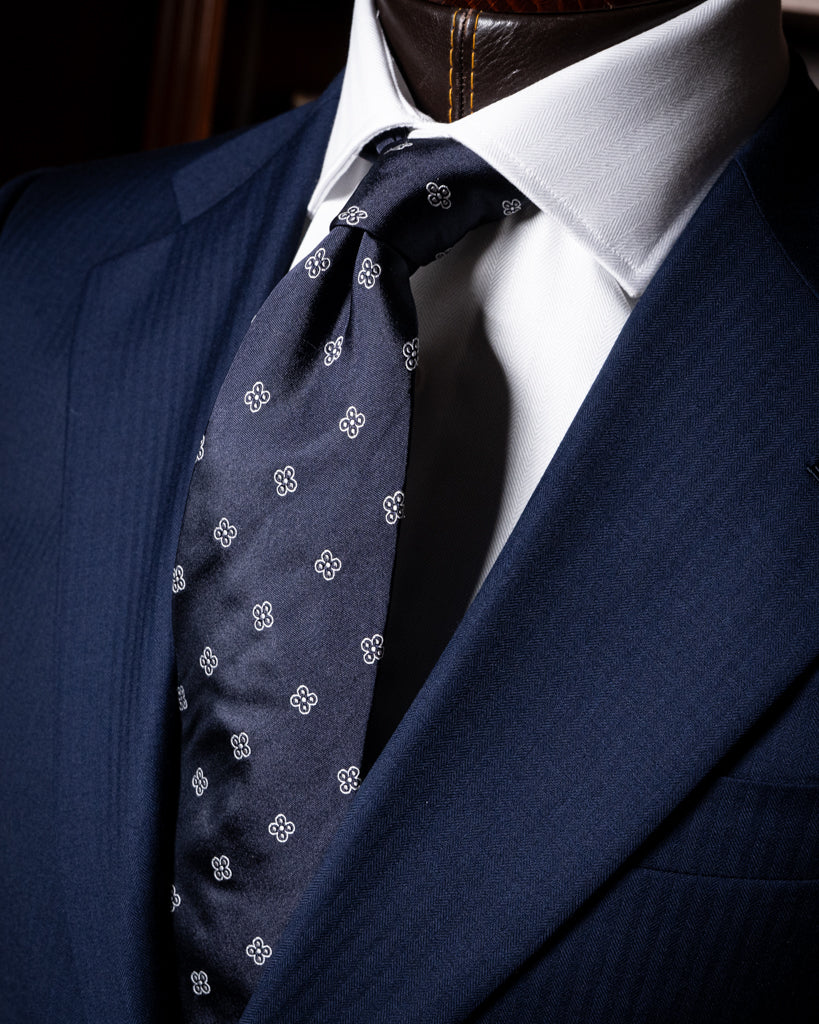 Abito Giotto Spinato Blu Navy