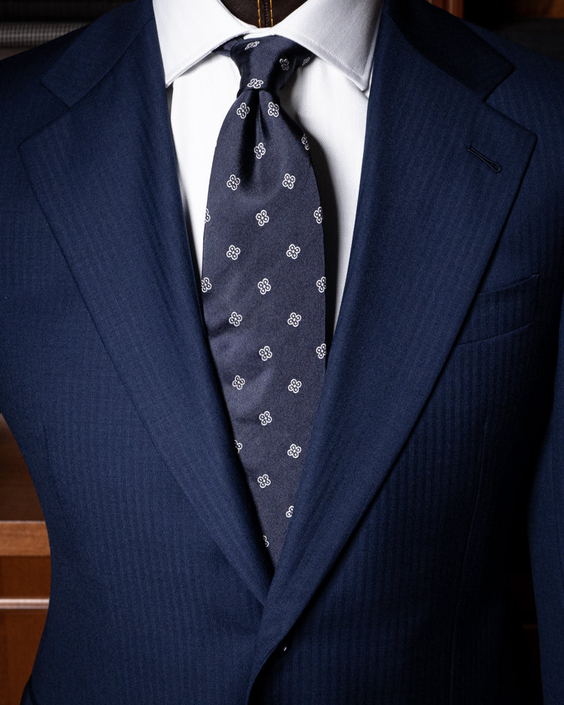 Abito Giotto Spinato Blu Navy