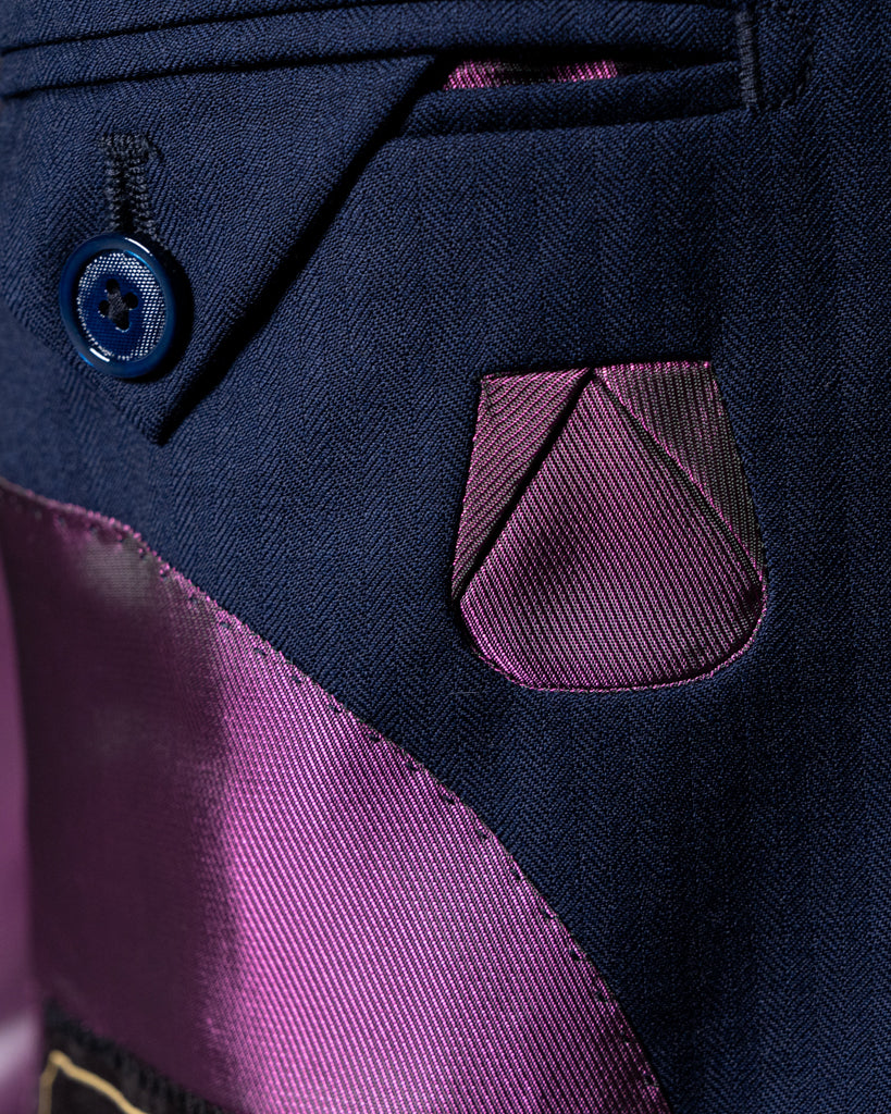 Abito Giotto Spinato Blu Navy