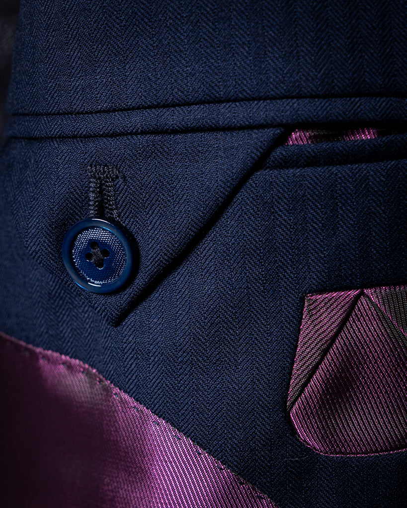 Abito Giotto Spinato Blu Navy