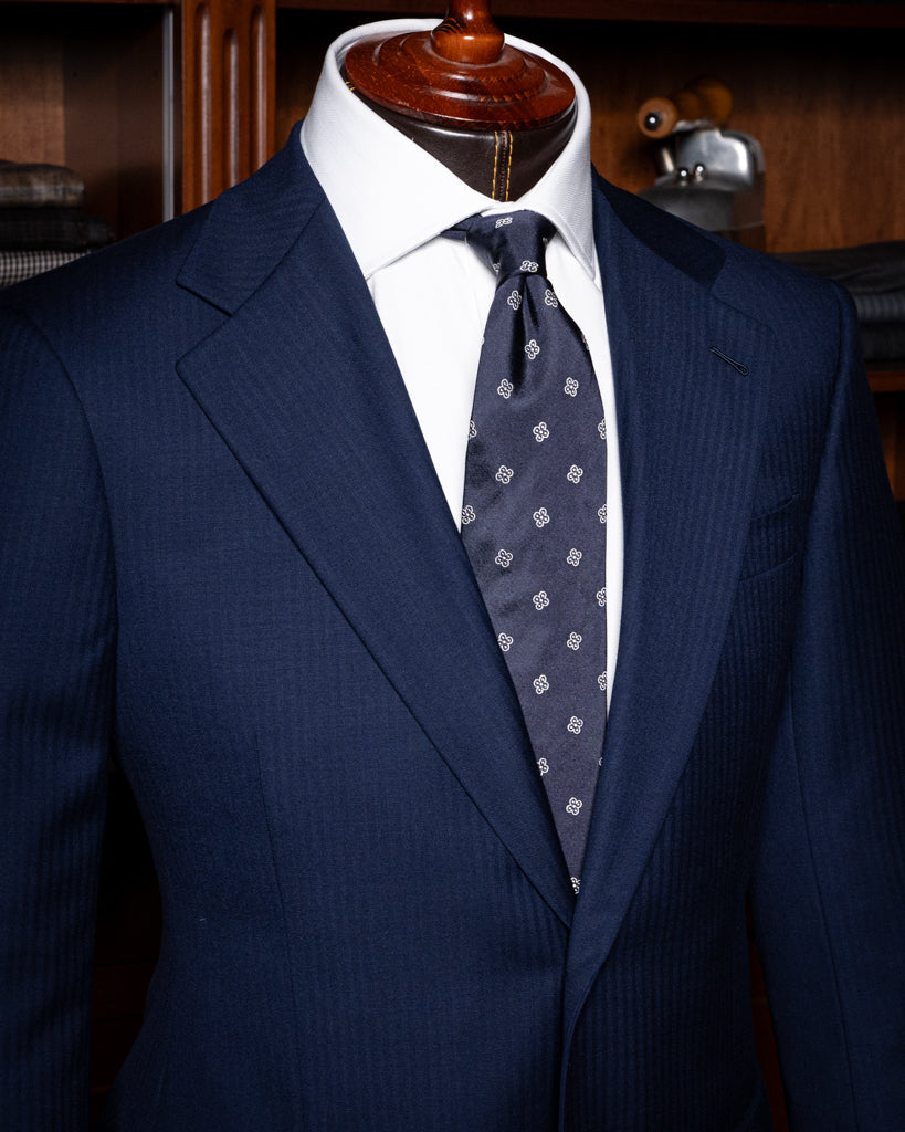 Abito Giotto Spinato Blu Navy