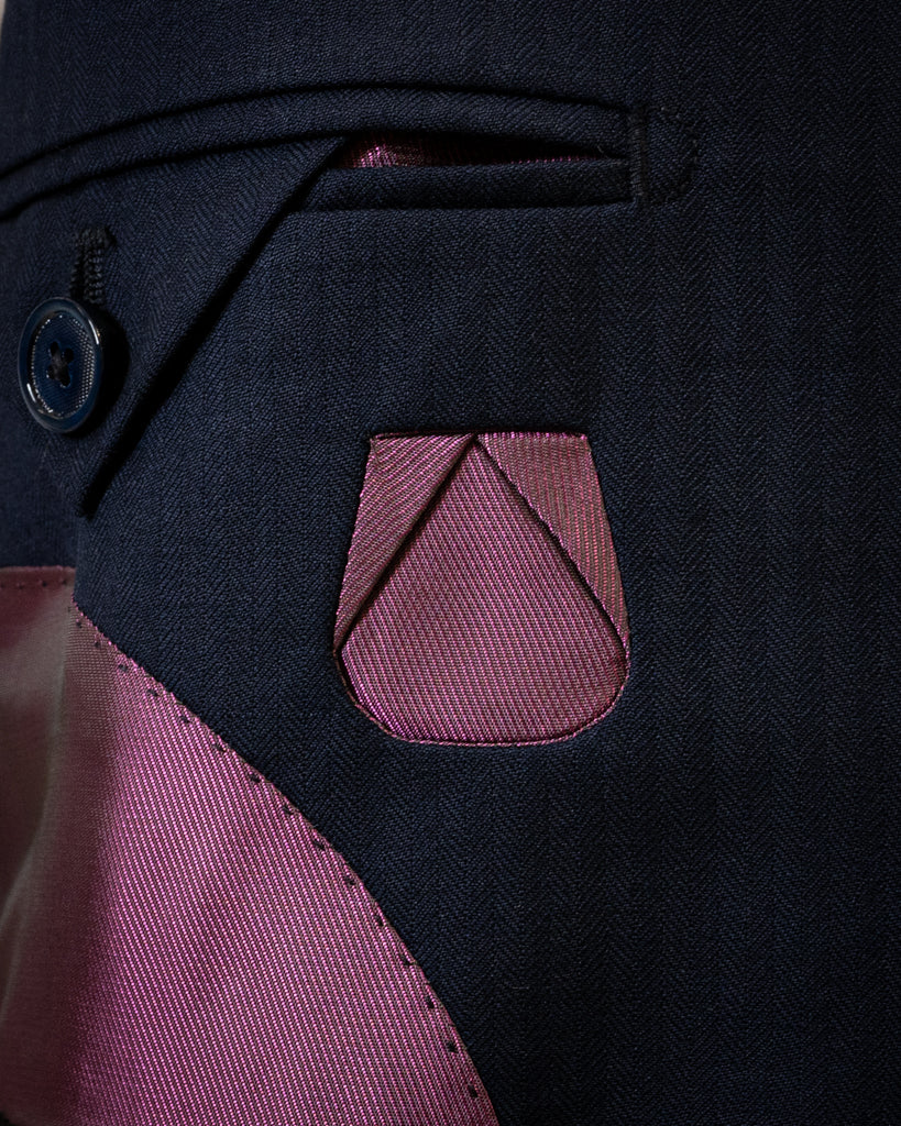 Abito Giotto Spinato Blu Scuro