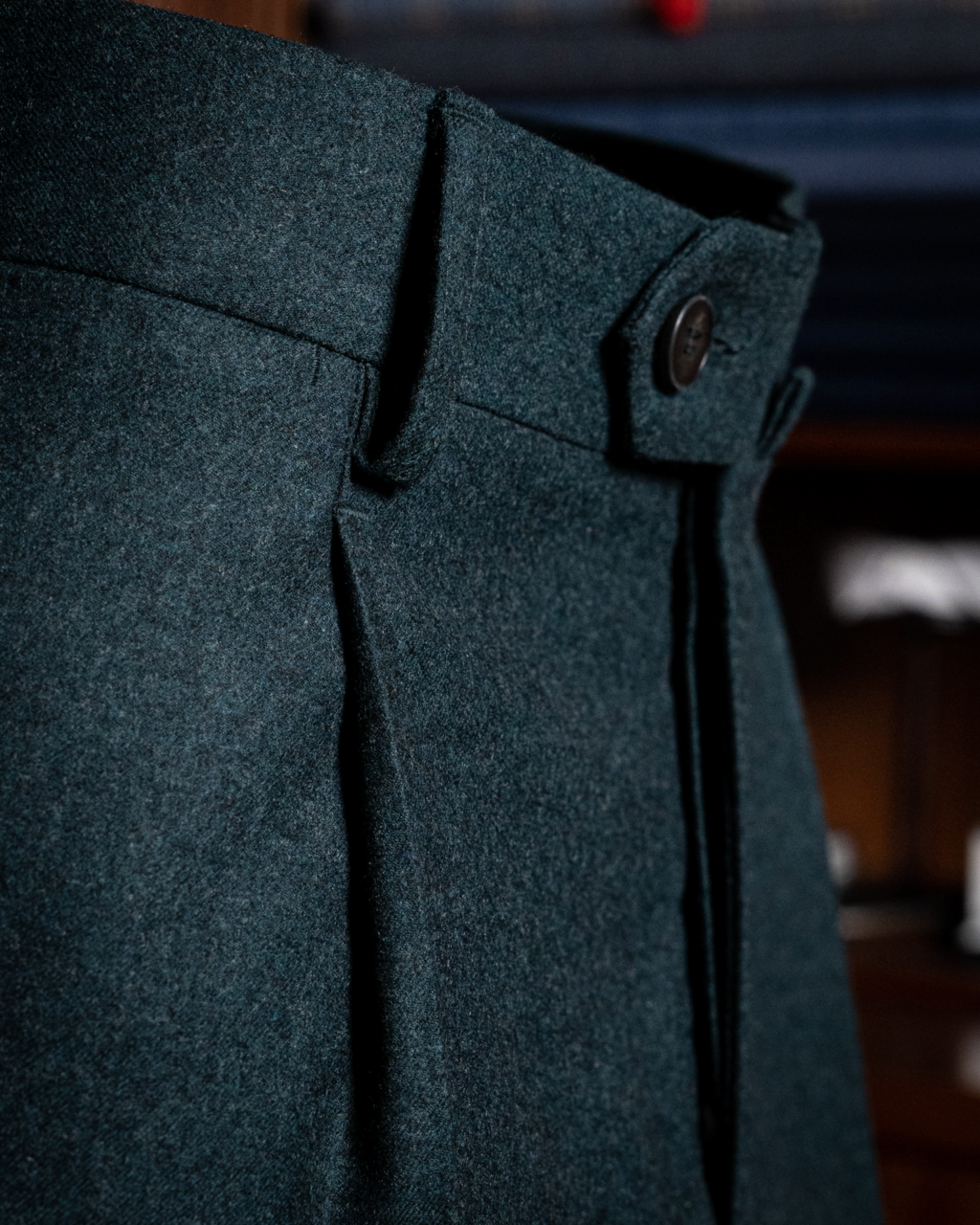 Giotto Forest Green Flannel Suit
