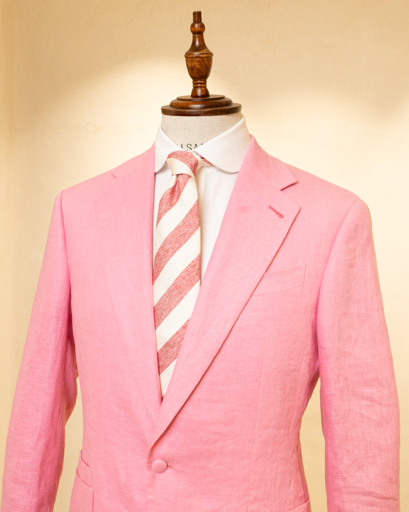 Casual Linen suit Bright Pink