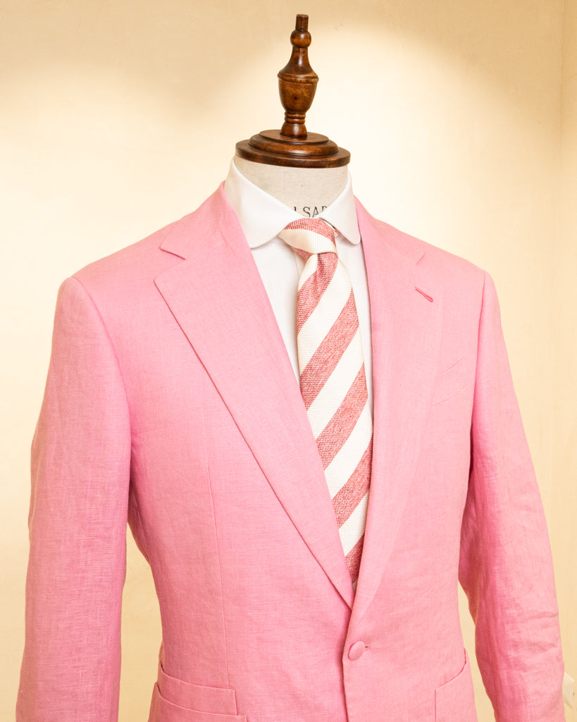 Casual Linen suit Bright Pink