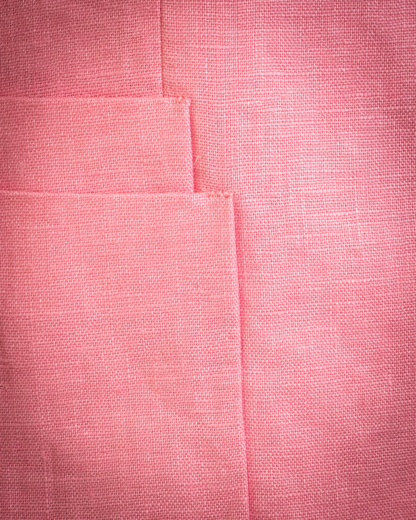 Casual Linen suit Bright Pink