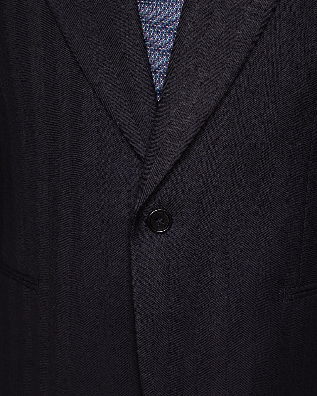 Dark Blue Herringbone Modern Dress