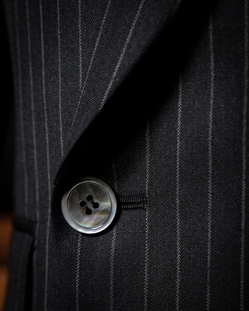 Perugino Dark Grey Pinstripe Suit