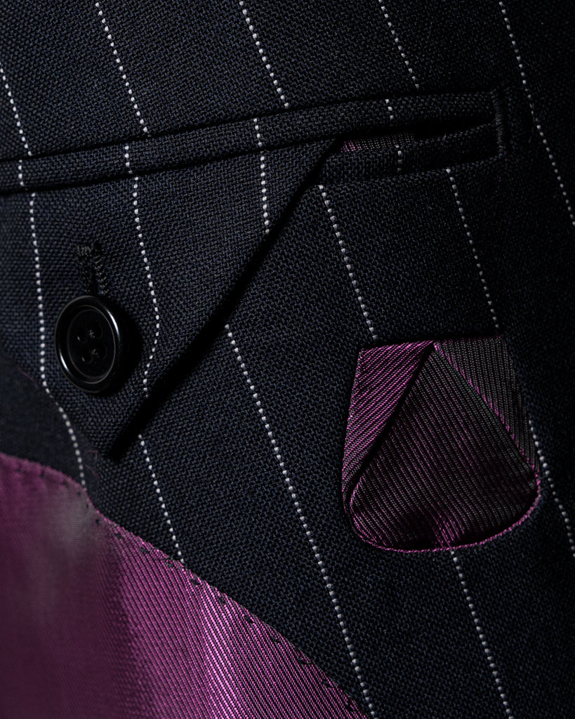 Perugino Blue Pinstripe Suit