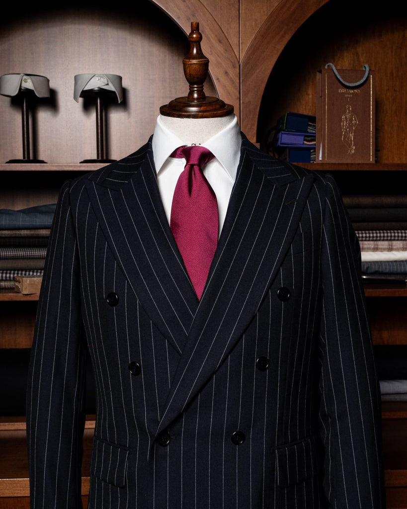 Perugino Blue Pinstripe Suit