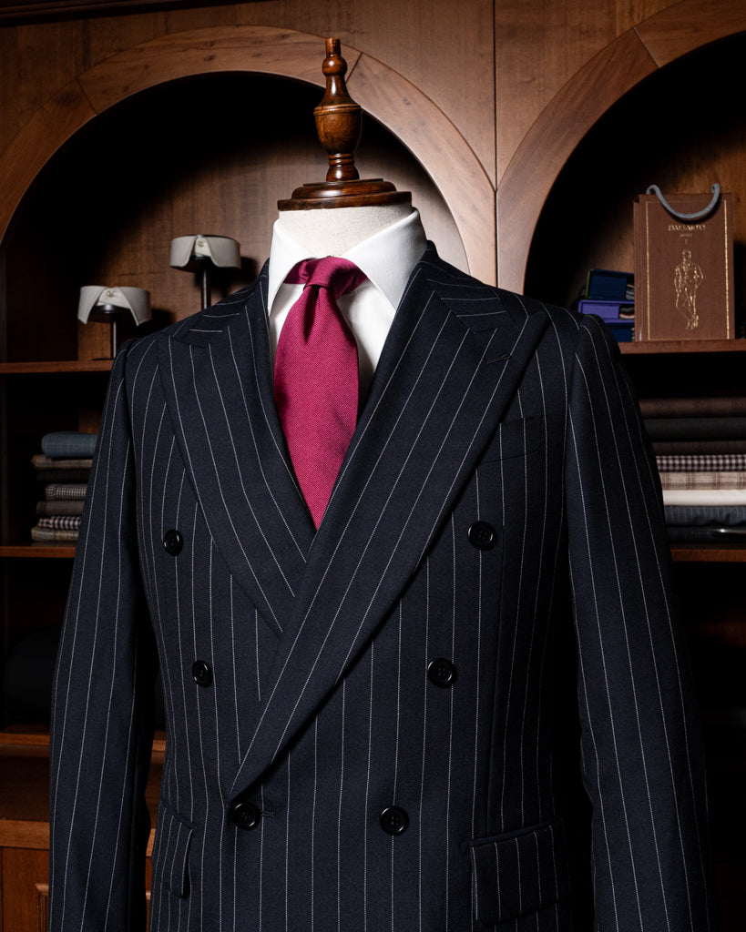 Perugino Blue Pinstripe Suit