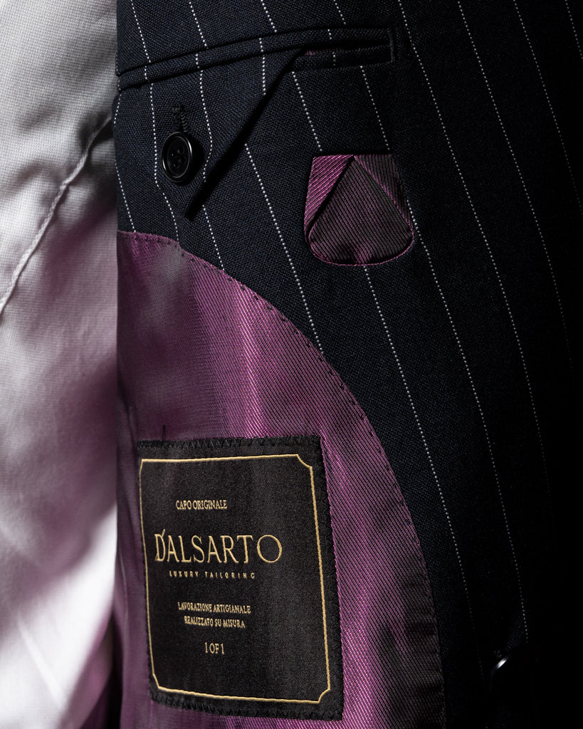 Perugino Blue Pinstripe Suit