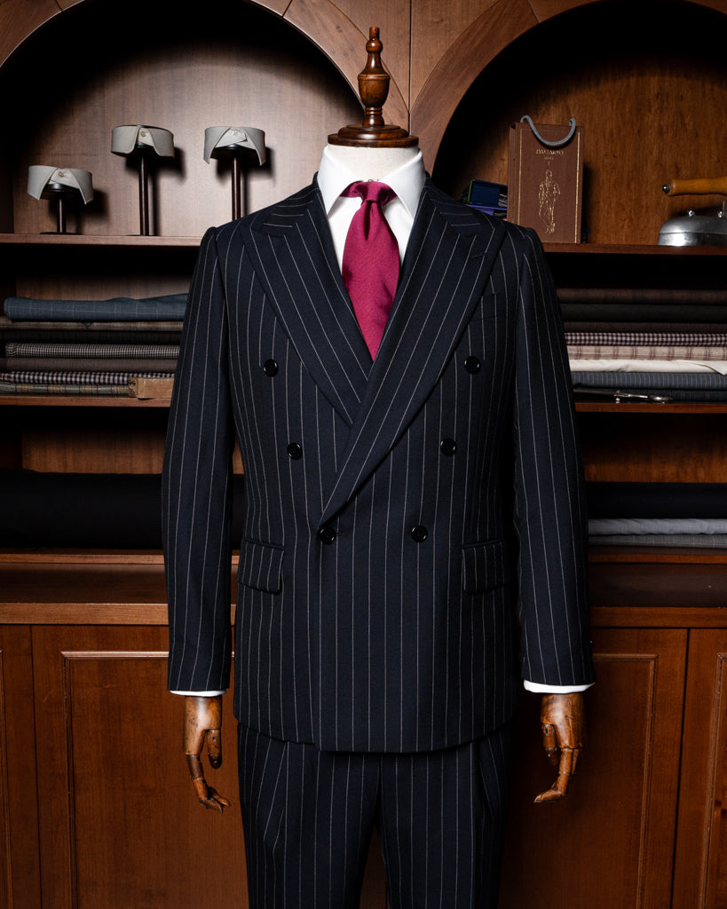 Perugino Blue Pinstripe Suit