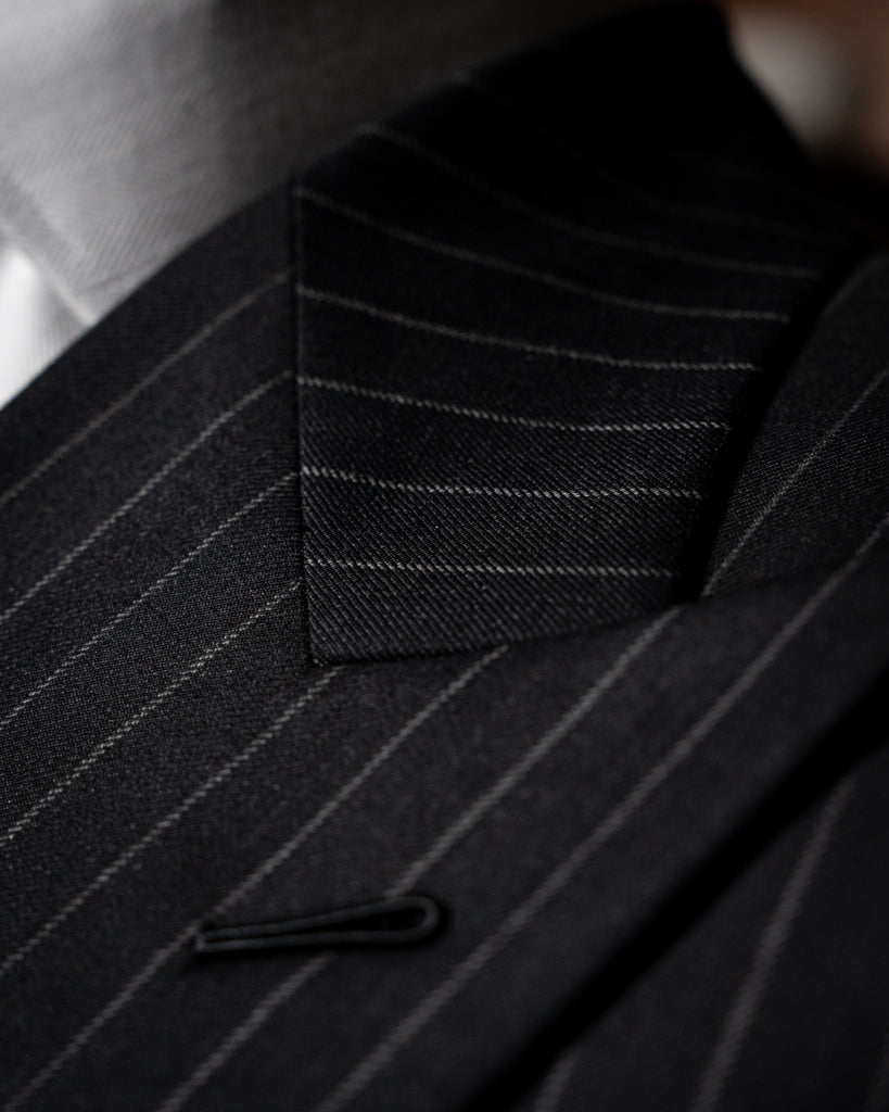 Perugino Dark Grey Pinstripe Suit