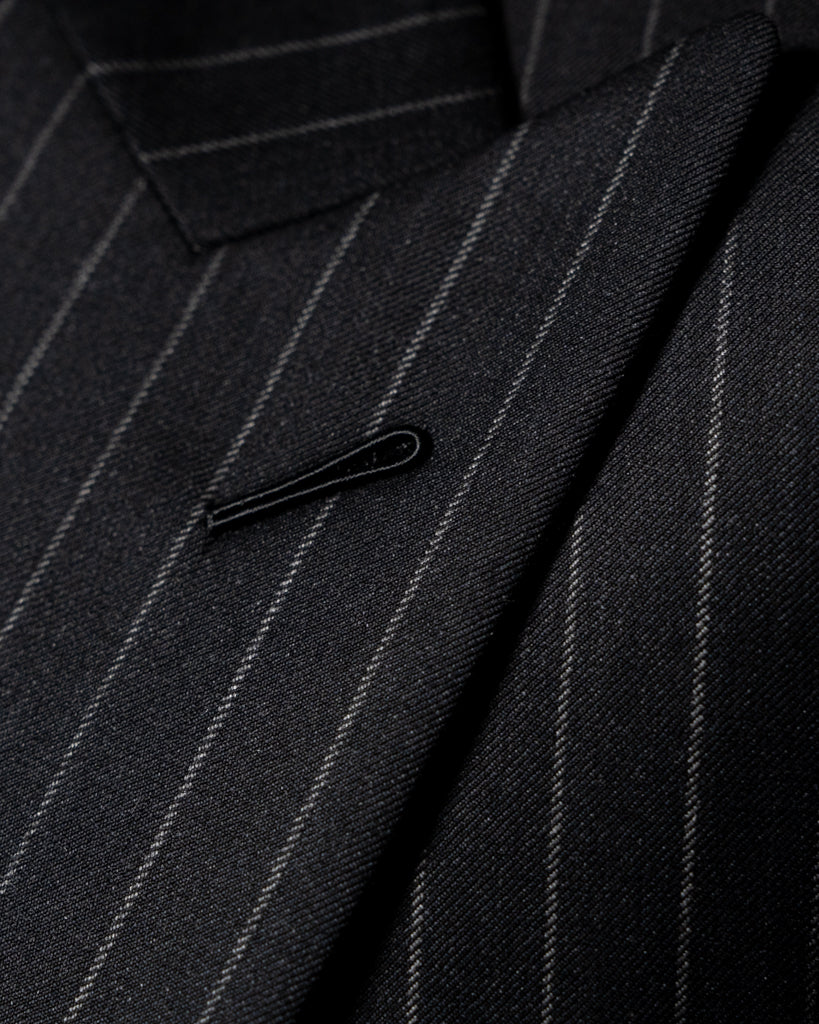 Perugino Dark Grey Pinstripe Suit