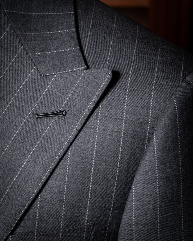 Perugino Gray Pinstripe Suit