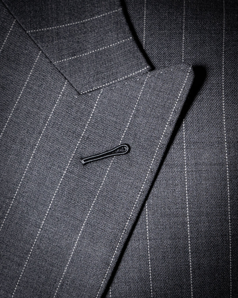 Perugino Gray Pinstripe Suit