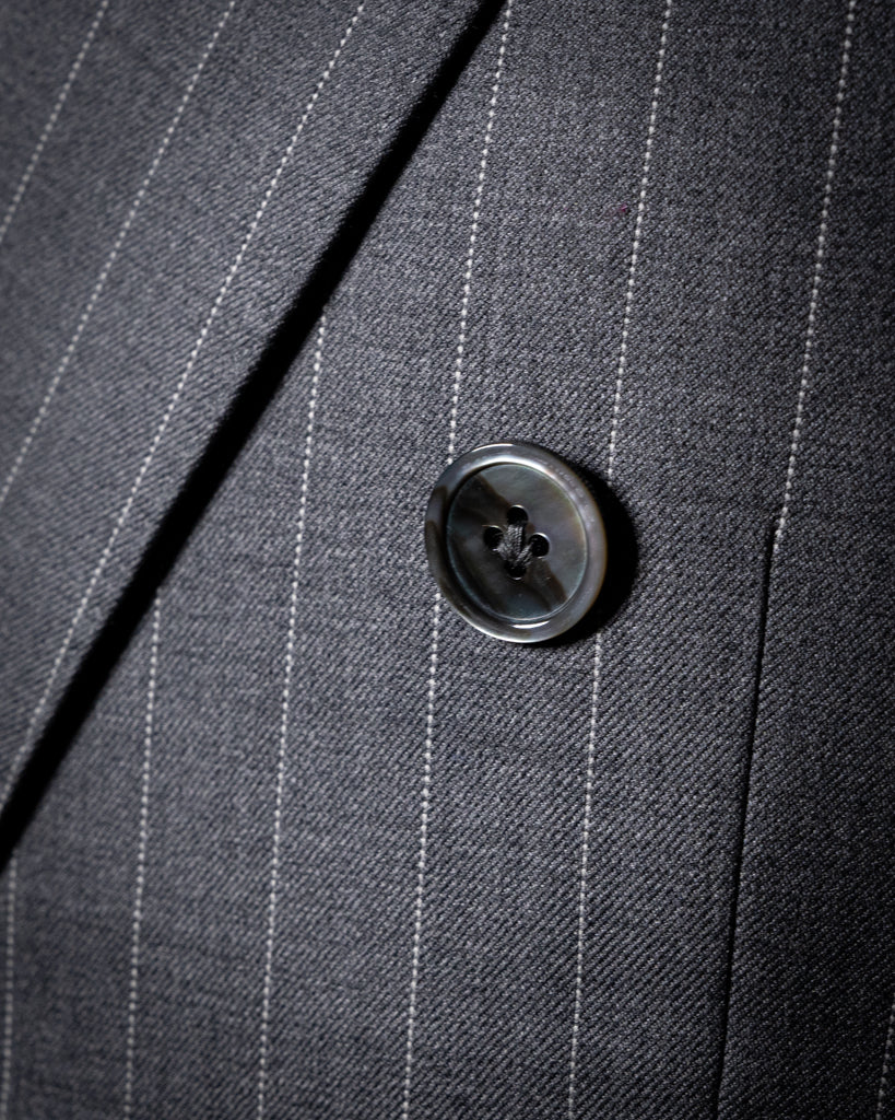 Perugino Gray Pinstripe Suit