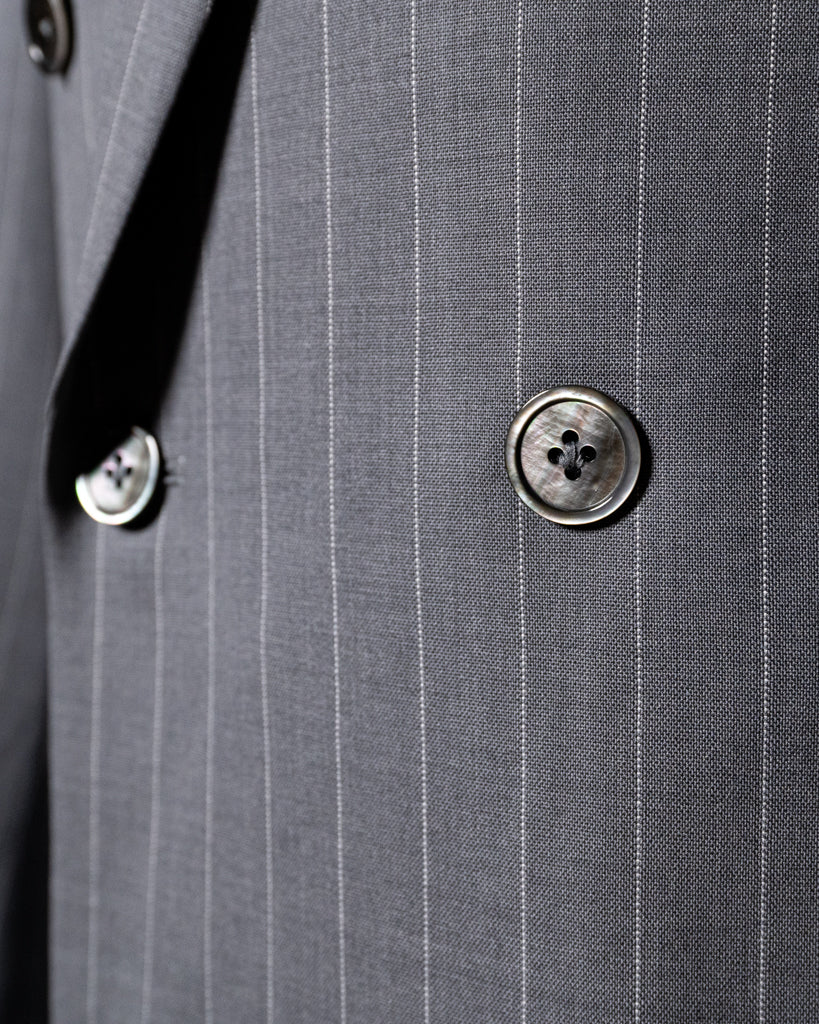Perugino Ice Gray Pinstripe Suit