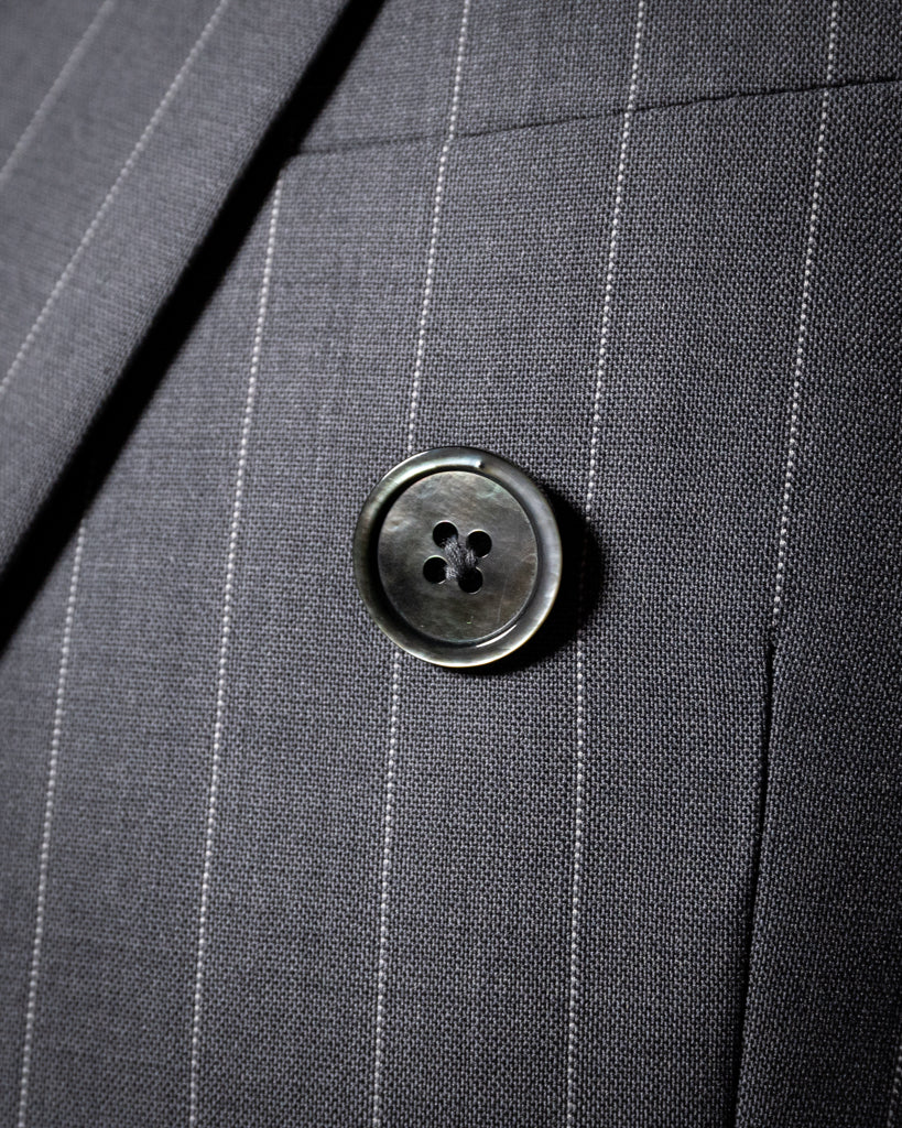 Perugino Ice Gray Pinstripe Suit
