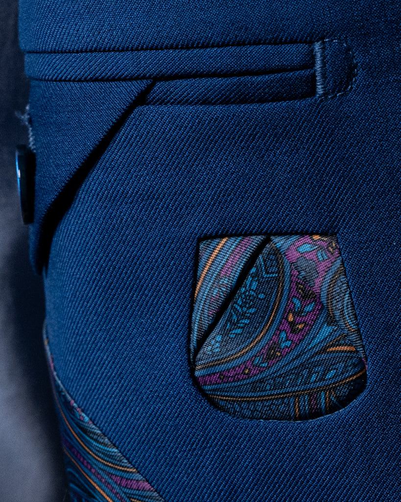 Bright Blue Perugino Suit