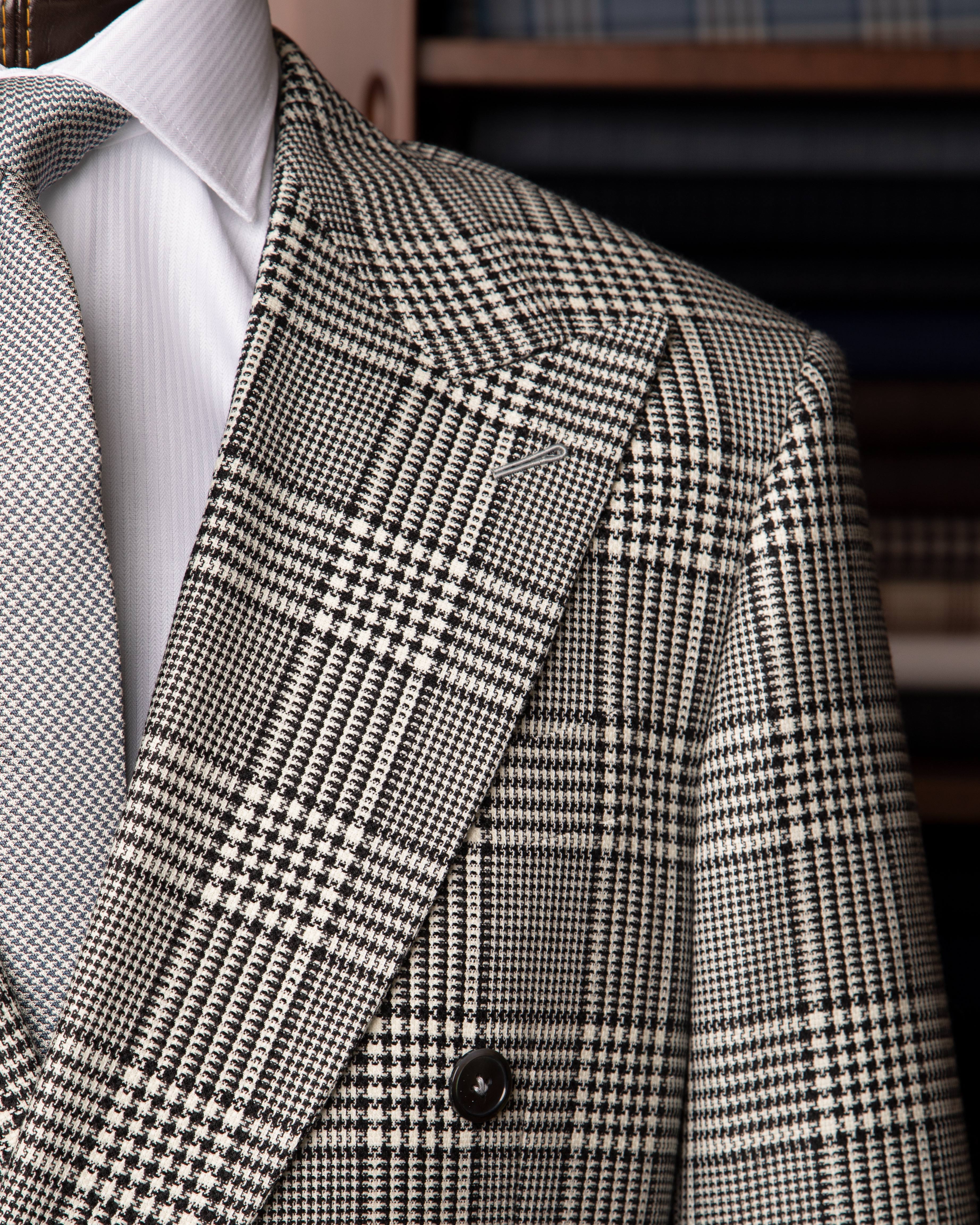 Perugino Glencheck Grey Suit