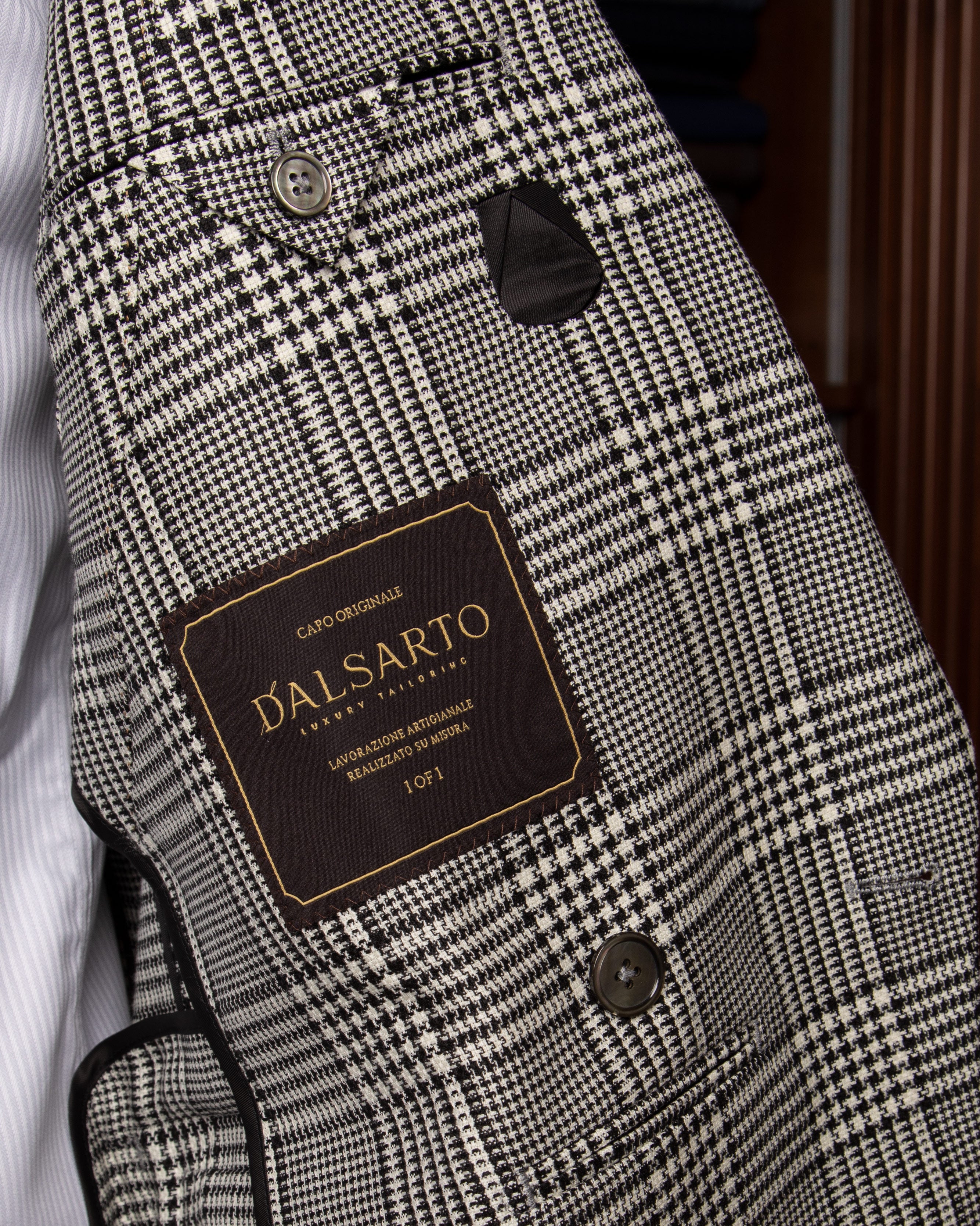 Abito Perugino Principe di Galles Grigio e Nero