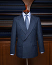Perugino Herringbone Blue Suit