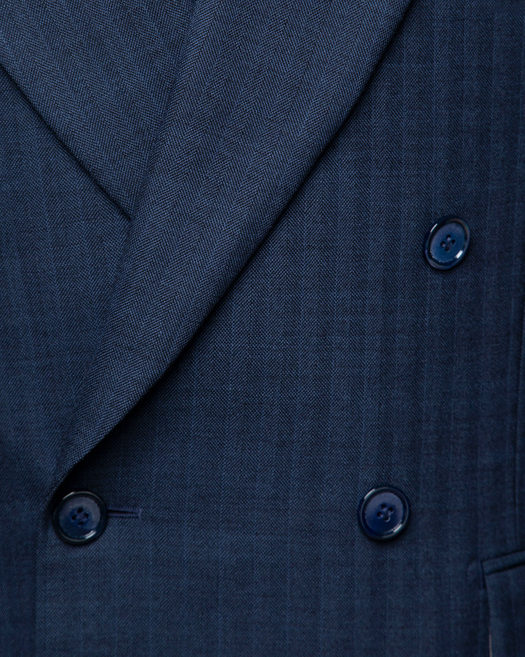 Perugino Herringbone Blue Suit
