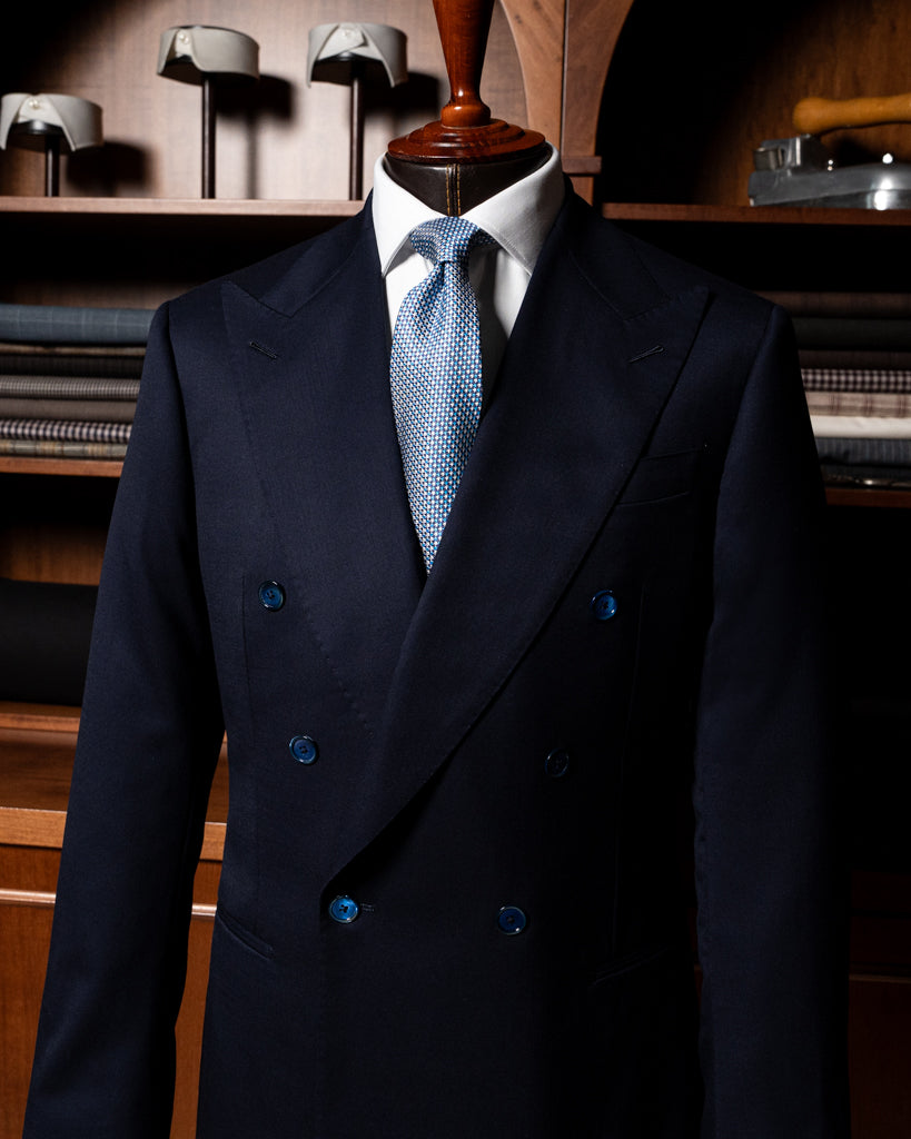 Abito Perugino Spinato Medium Blue