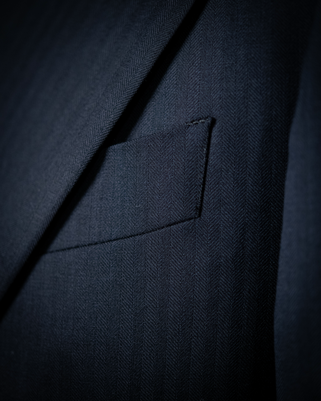 Bernini Blue Herringbone Suit