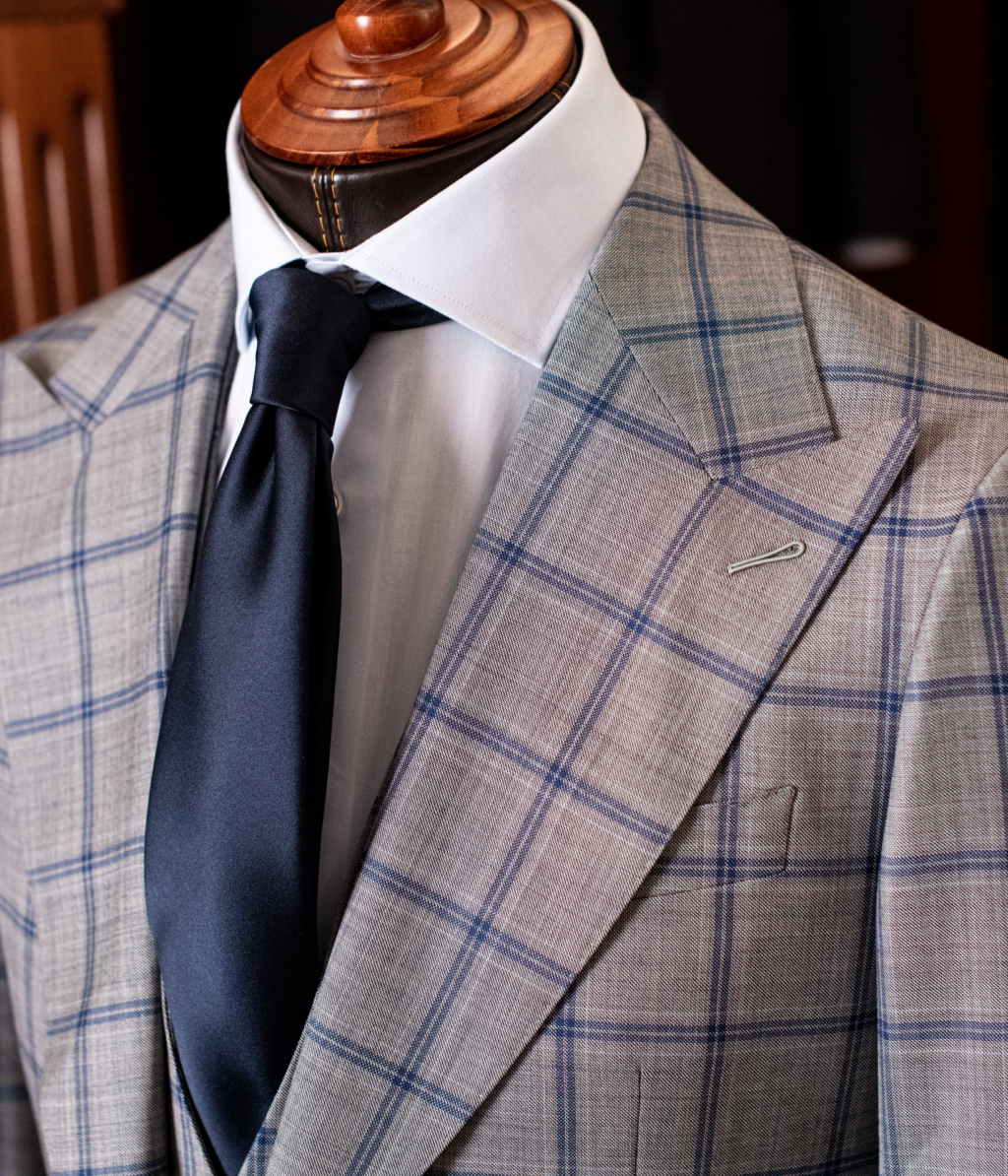 Bernini Suit 3 Pieces Gray Checkered