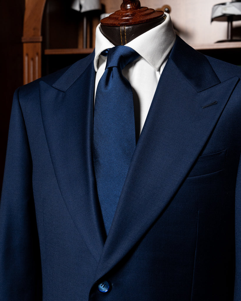 Bernini 3 Pieces Blue Suit with Gold Lining