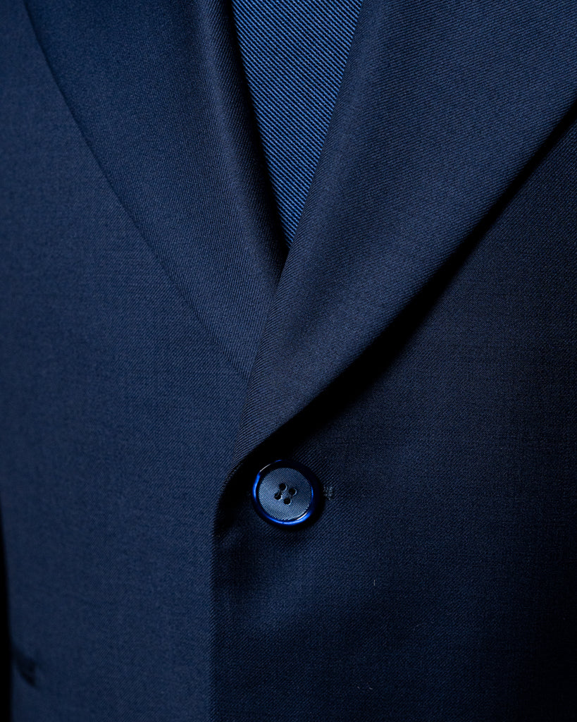 Bernini 3 Pieces Blue Suit with Gold Lining