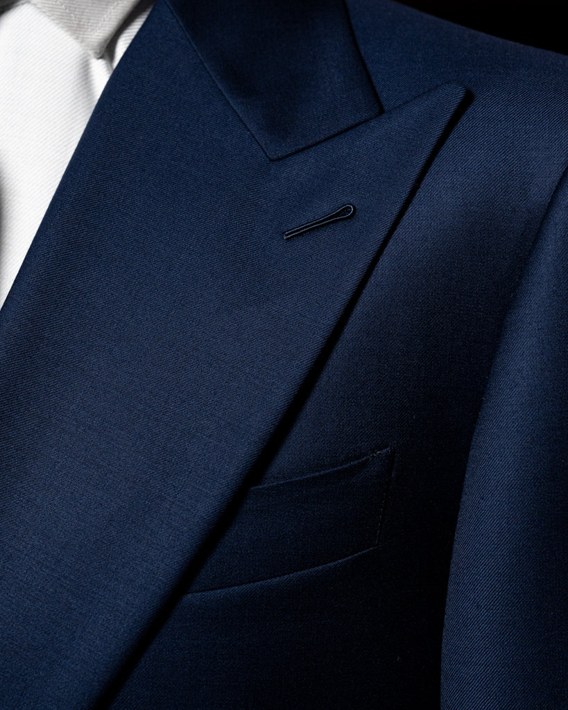 Bernini 3 Pieces Blue Suit with Gold Lining