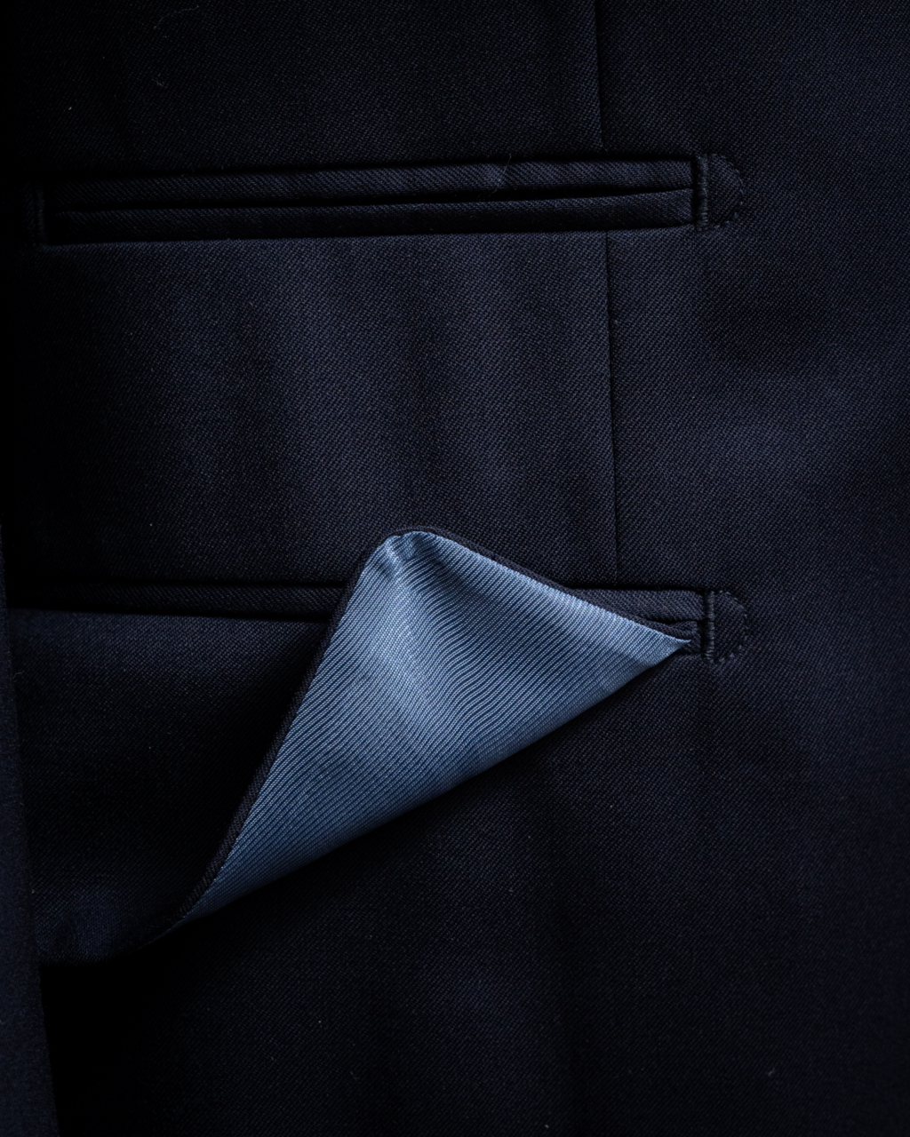 Unlined Navy Blue Bernini Jacket