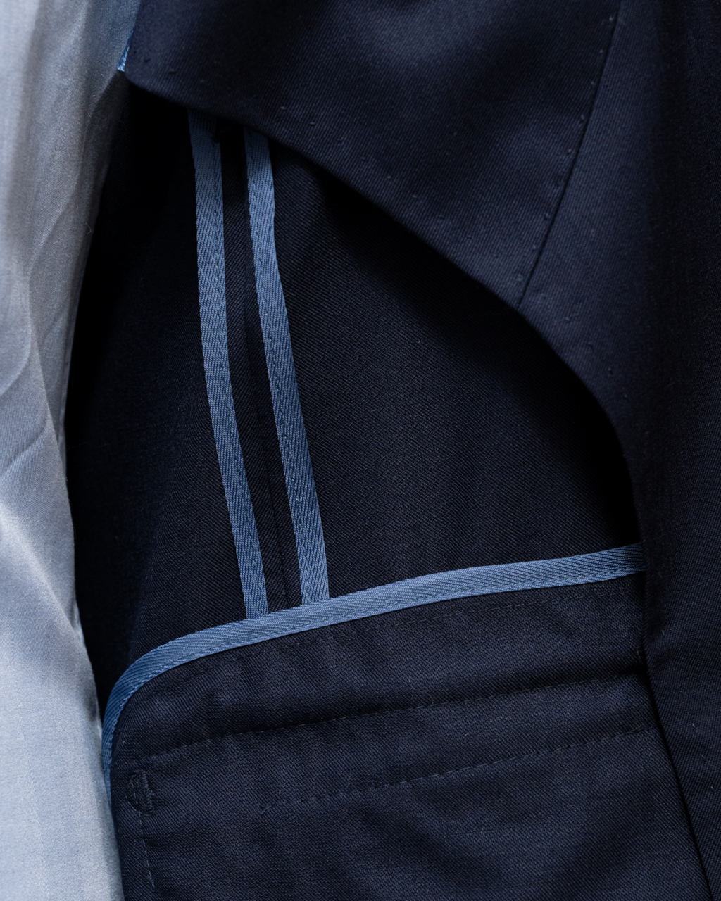 Unlined Navy Blue Bernini Jacket