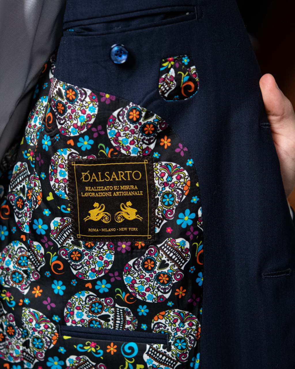 Abito Giotto Dark Blue Spinato